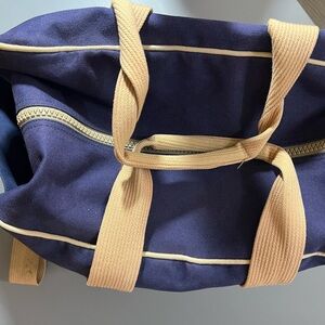 Vintage 80s High Sierra Navy Canvas Shoulder Duffle Bag